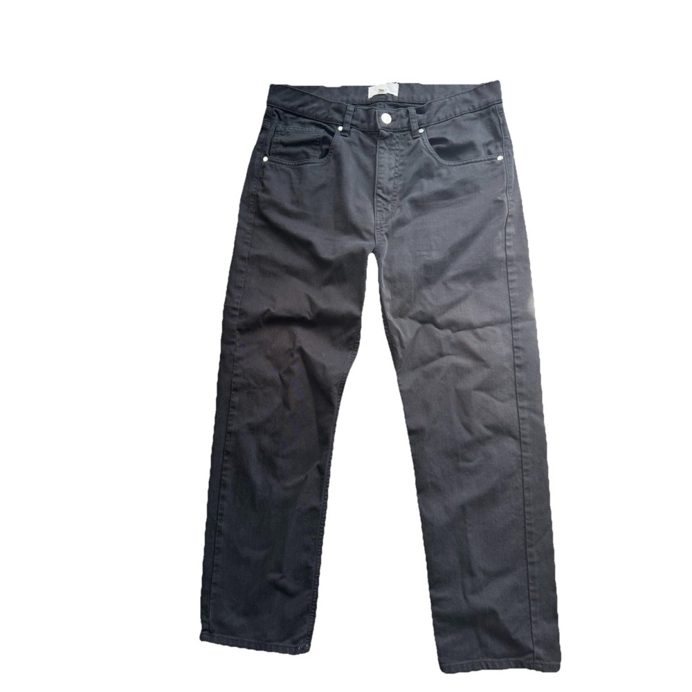 KOTN Men's Black Jeans Size 30 Straight Leg Minimalist Sustainable Cotton Pants